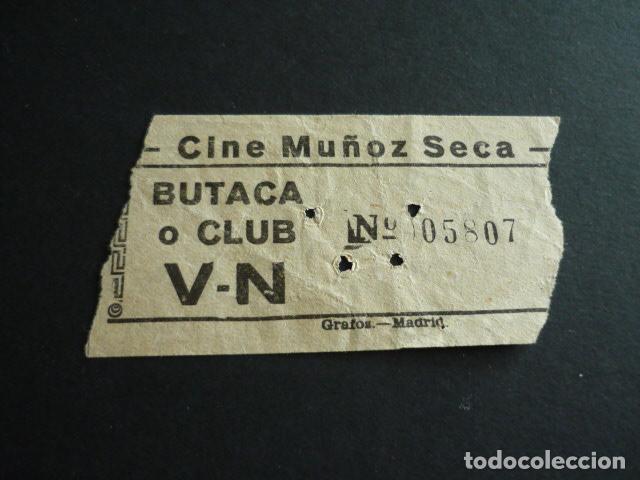 Cine: MADRID CINE MU&Ntilde;OZ SECA ENTRADA DE CINE - Foto 1