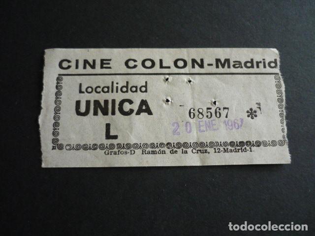 Cine: MADRID CINE COLON ENTRADA DE CINE - Foto 1