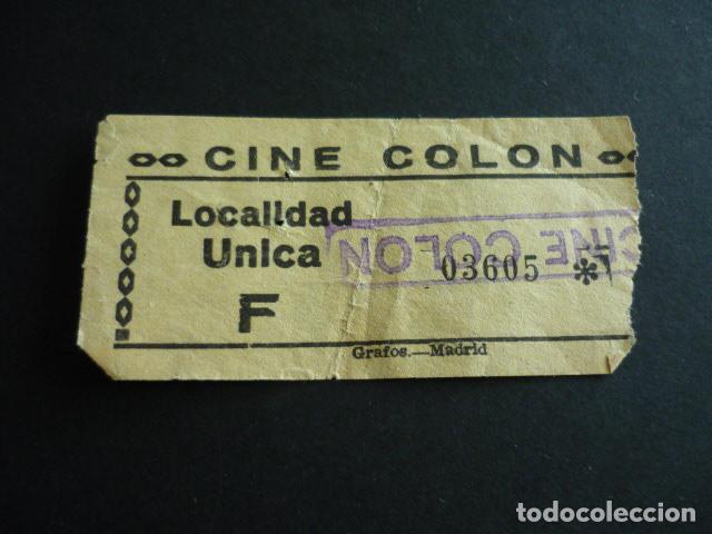 Cine: MADRID CINE COLON ENTRADA DE CINE - Foto 1