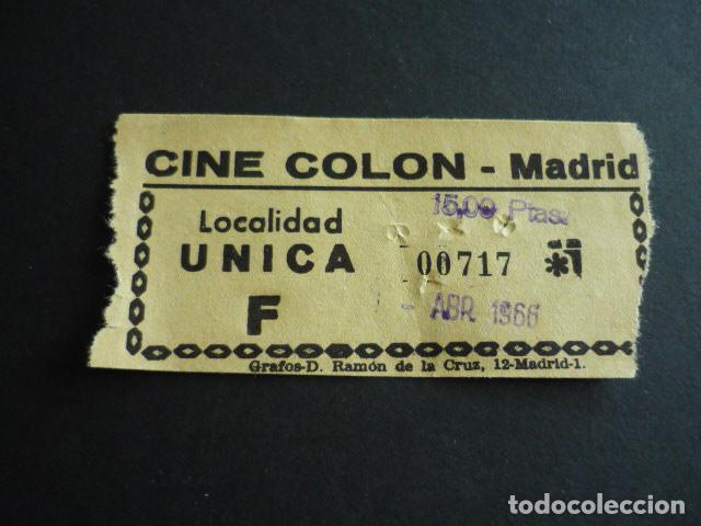 Cine: MADRID CINE COLON ENTRADA DE CINE - Foto 1