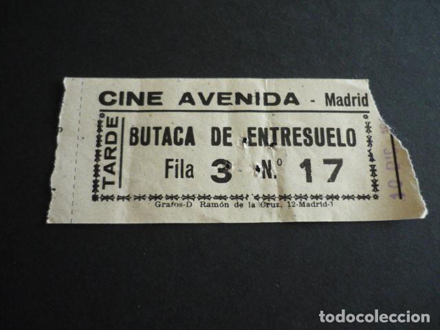 Cine: MADRID CINE AVENIDA ENTRADA DE CINE - Foto 1