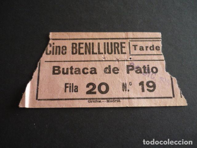 Cine: MADRID CINE BENLLIURE ENTRADA DE CINE - Foto 1