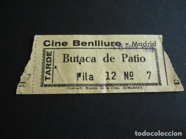 Cine: MADRID CINE BENLLIURE ENTRADA DE CINE - Foto 1