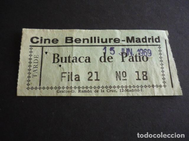 Cine: MADRID CINE BENLLIURE ENTRADA DE CINE - Foto 1