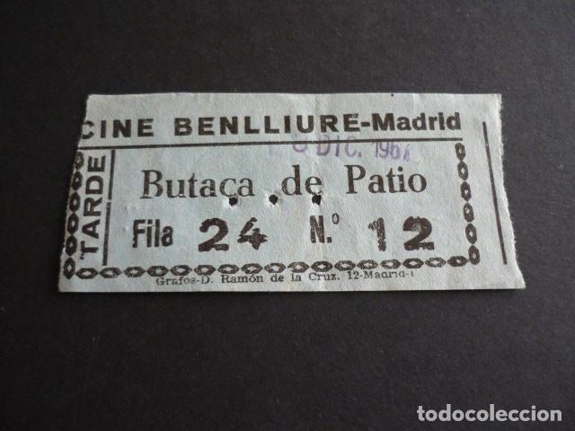 Cine: MADRID CINE BENLLIURE ENTRADA DE CINE - Foto 1