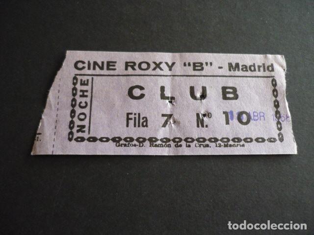 Cine: MADRID CINE ROXY B ENTRADA DE CINE - Foto 1