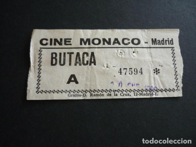 Cine: MADRID CINE MONACO ENTRADA DE CINE - Foto 1