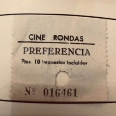 Cine: ANTIGUA ENTRADA CINE RONDAS BARCELONA