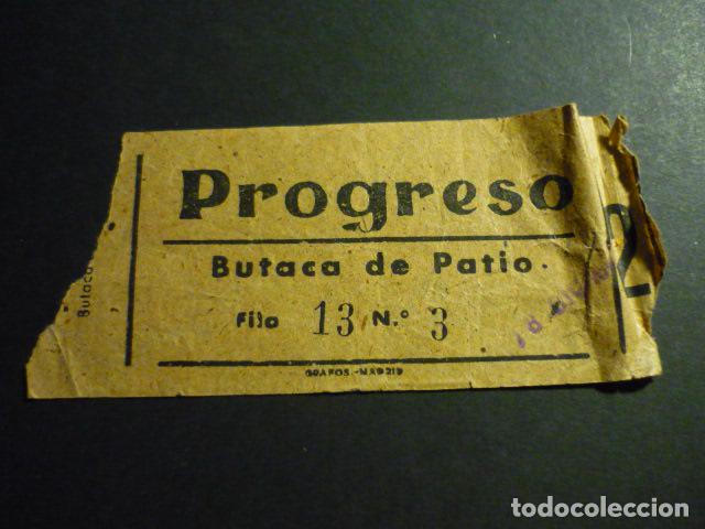 Cine: MADRID CINE PROGRESO ANTIGUA ENTRADA DE CINE - Foto 1