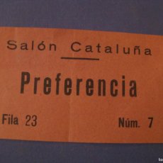 Cine: ENTRADA DE SALON CATALUÑA.