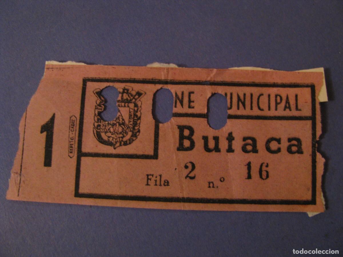 Cine: ENTRADA DE CINE MUNICIPAL, CADIZ. - Foto 1