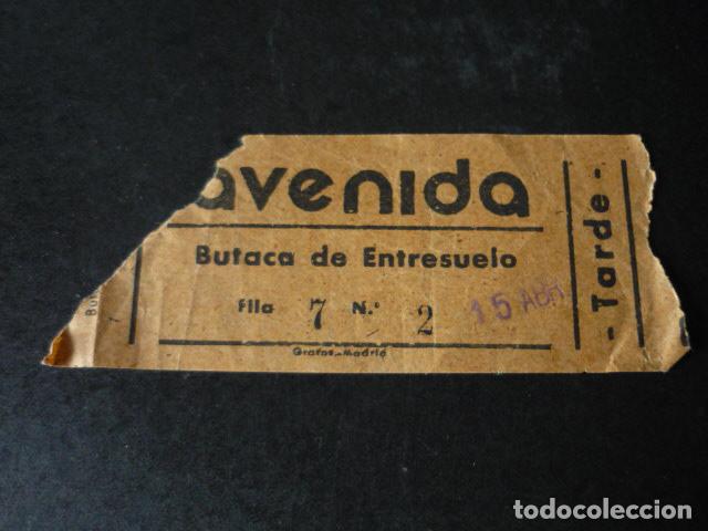 Cine: MADRID CINE AVENIDA ENTRADA DE CINE - Foto 1