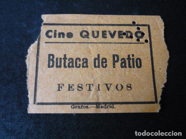 Cine: MADRID CINE QUEVEDO ENTRADA DE CINE - Foto 1