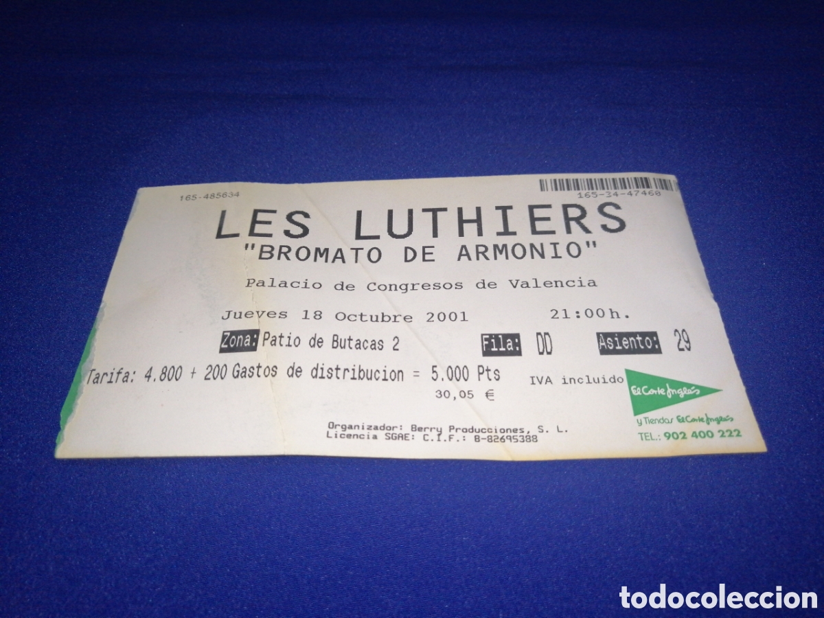 Cine: LES LUTHIERS - BROMARO DE ARMONIO - 2001 ENTRADA - Foto 1