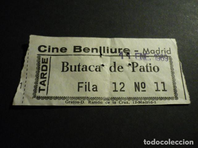 Cine: MADRID CINE BENLLIURE ENTRADA DE CINE - Foto 1