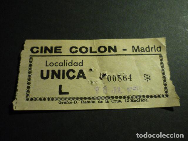Cine: MADRID CINE COLON ENTRADA DE CINE - Foto 1