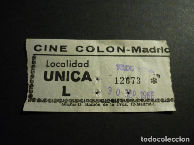 Cine: MADRID CINE COLON ENTRADA DE CINE - Foto 1