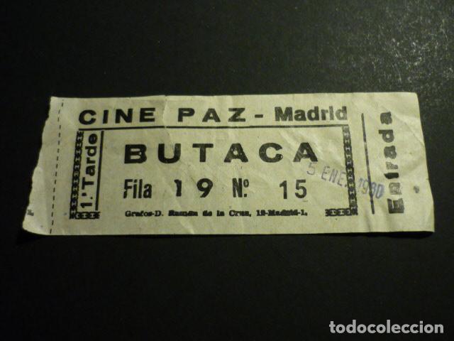 Cine: MADRID CINE PAZ ENTRADA DE CINE - Foto 1