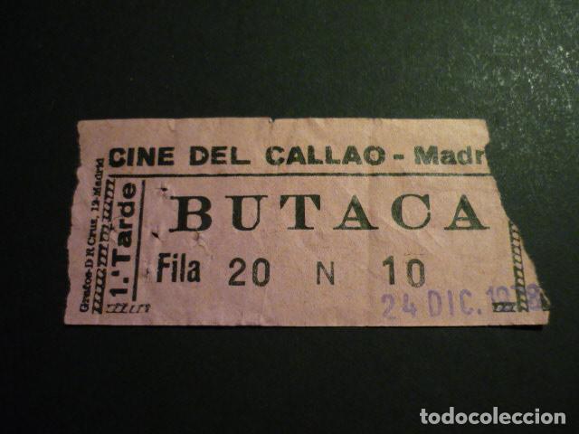 Cine: MADRID CINE DEL CALLAO ENTRADA DE CINE - Foto 1