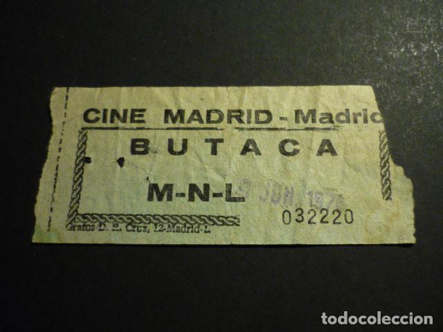 Cine: MADRID CINE MADRID ENTRADA DE CINE - Foto 1