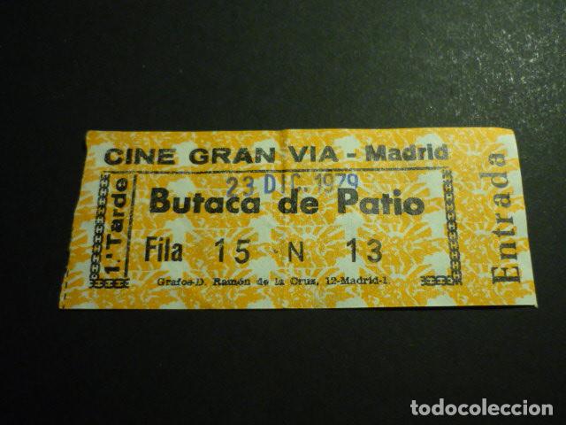 Cine: MADRID CINE GRAN VIA ENTRADA DE CINE - Foto 1