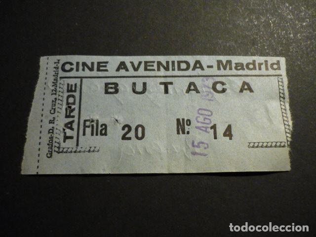Cine: MADRID CINE AVENIDA ENTRADA DE CINE - Foto 1