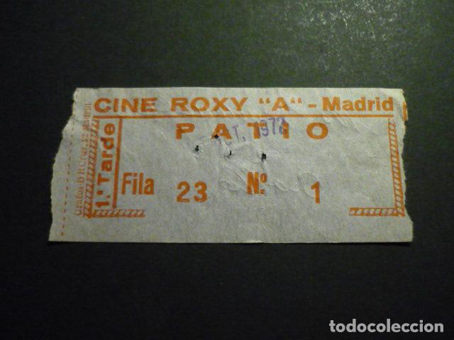 Cine: MADRID CINE ROXY A ENTRADA DE CINE - Foto 1