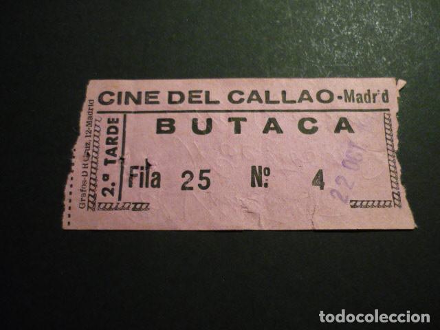 Cine: MADRID CINE DEL CALLAO ENTRADA DE CINE - Foto 1