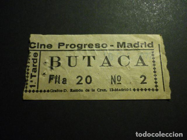 Cine: MADRID CINE PROGRESO ENTRADA DE CINE - Foto 1