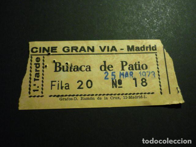 Cine: MADRID CINE GRAN VIA ENTRADA DE CINE - Foto 1
