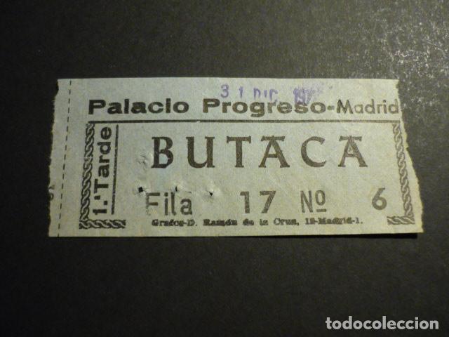 Cine: MADRID CINE PALACIO PROGRESO ENTRADA DE CINE - Foto 1