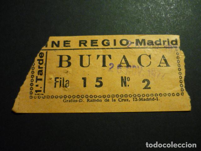 Cine: MADRID CINE REGIO ENTRADA DE CINE - Foto 1
