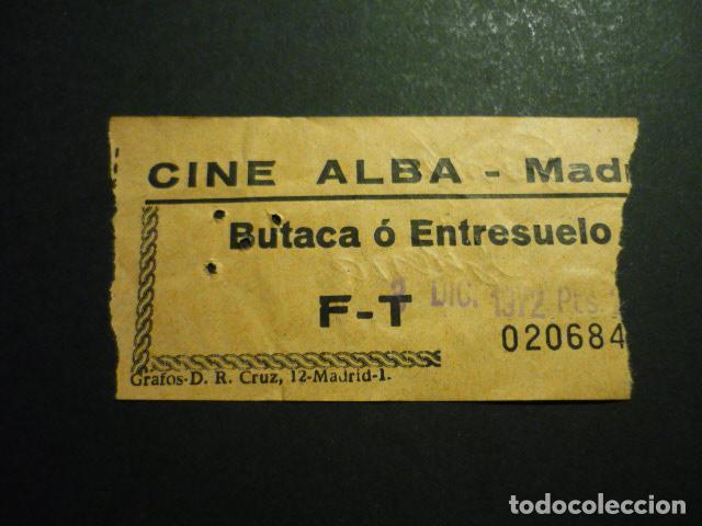 Cine: MADRID CINE ALBA ENTRADA DE CINE - Foto 1