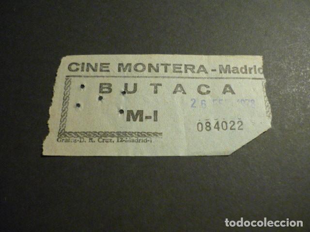 Cine: MADRID CINE MONTERA ENTRADA DE CINE - Foto 1