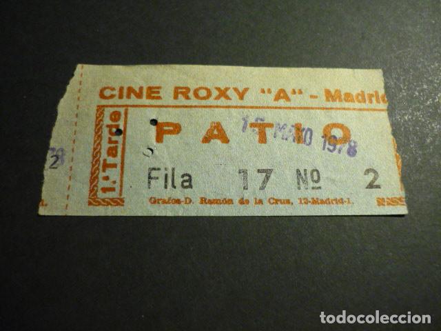 Cine: MADRID CINE ROXY A ENTRADA DE CINE - Foto 1