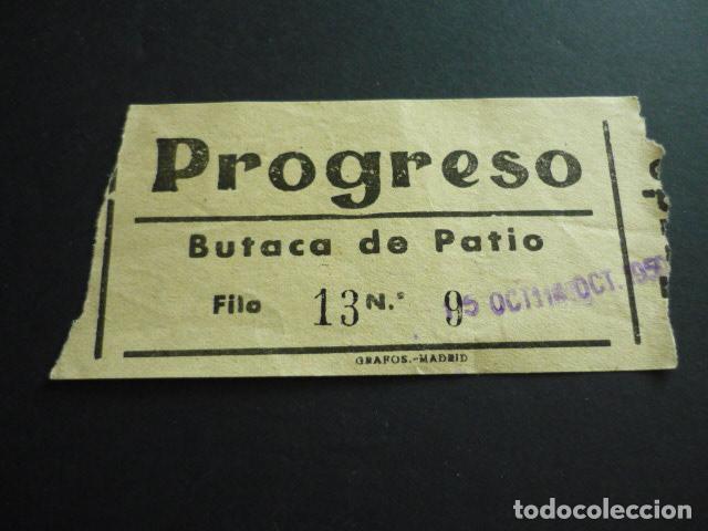 Cine: MADRID CINE PROGRESO ANTIGUA ENTRADA DE CINE - Foto 1