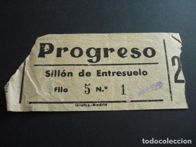 Cine: MADRID CINE PROGRESO ANTIGUA ENTRADA DE CINE - Foto 1