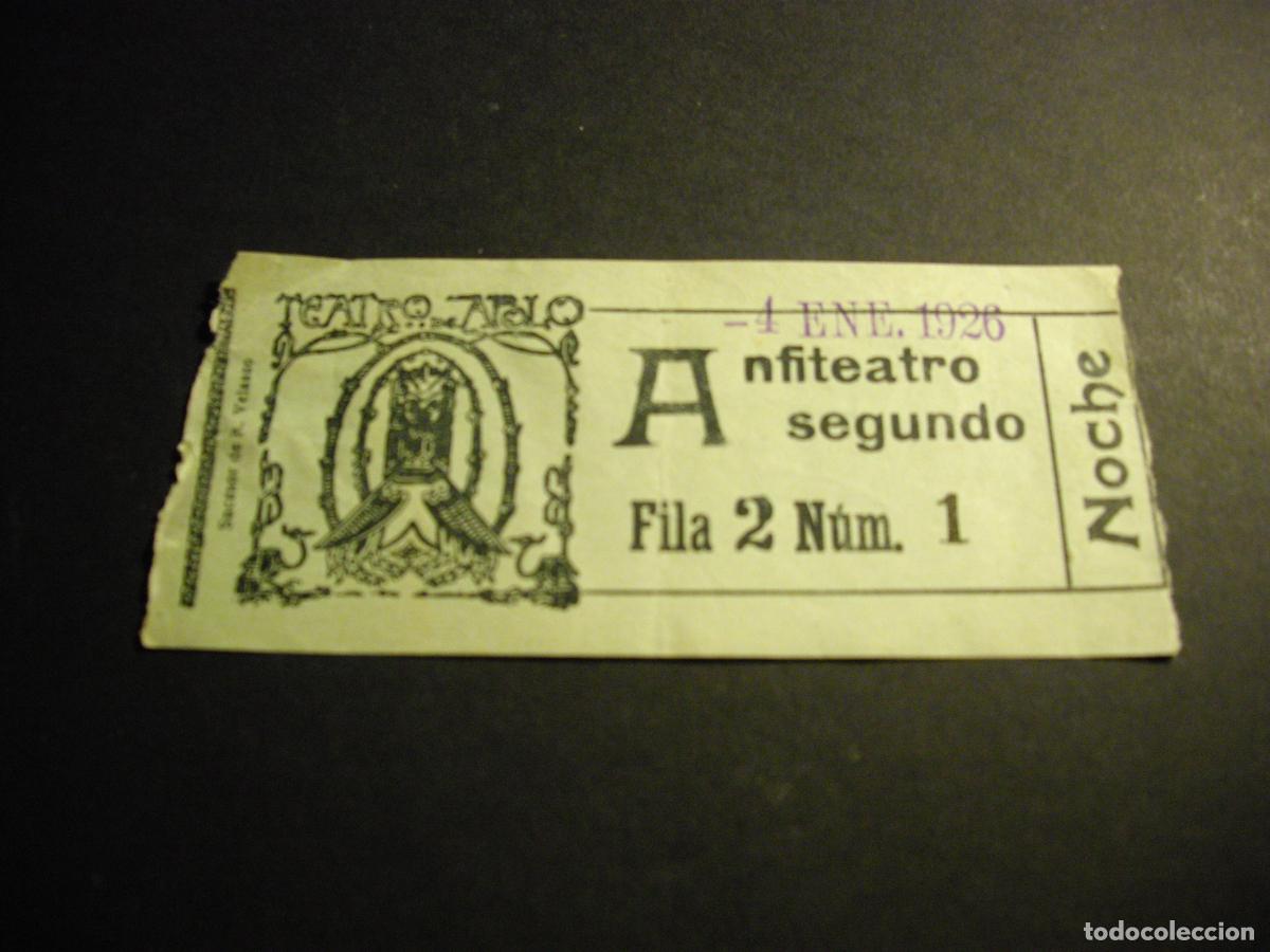 Cine: MADRID TEATRO APOLO ENTRADA 1926 - Foto 1