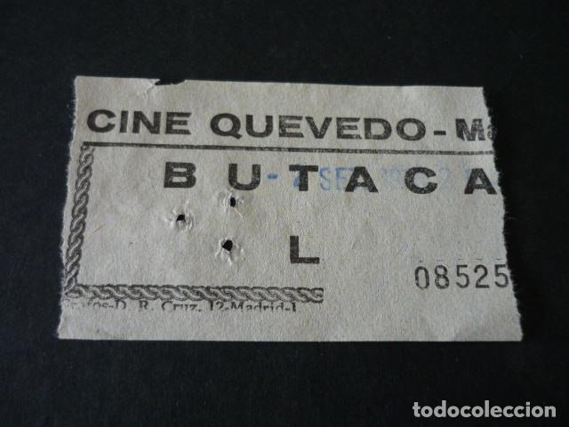 Cine: MADRID CINE QUEVEDO ANTIGUA ENTRADA DE CINE - Foto 1