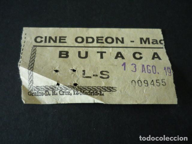 Cine: MADRID CINE ODEON ANTIGUA ENTRADA DE CINE - Foto 1