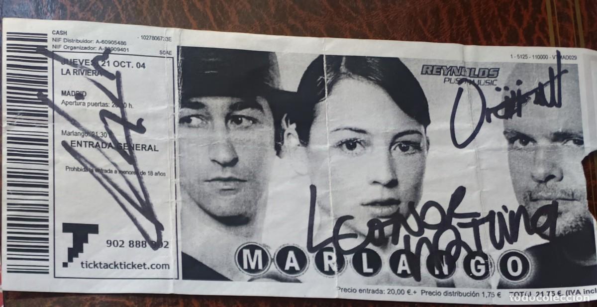 Cine: ENTRADA ESPECTACULO MARLANGO DE LEONOR WATLING con su AUTOGRAFO - Foto 1