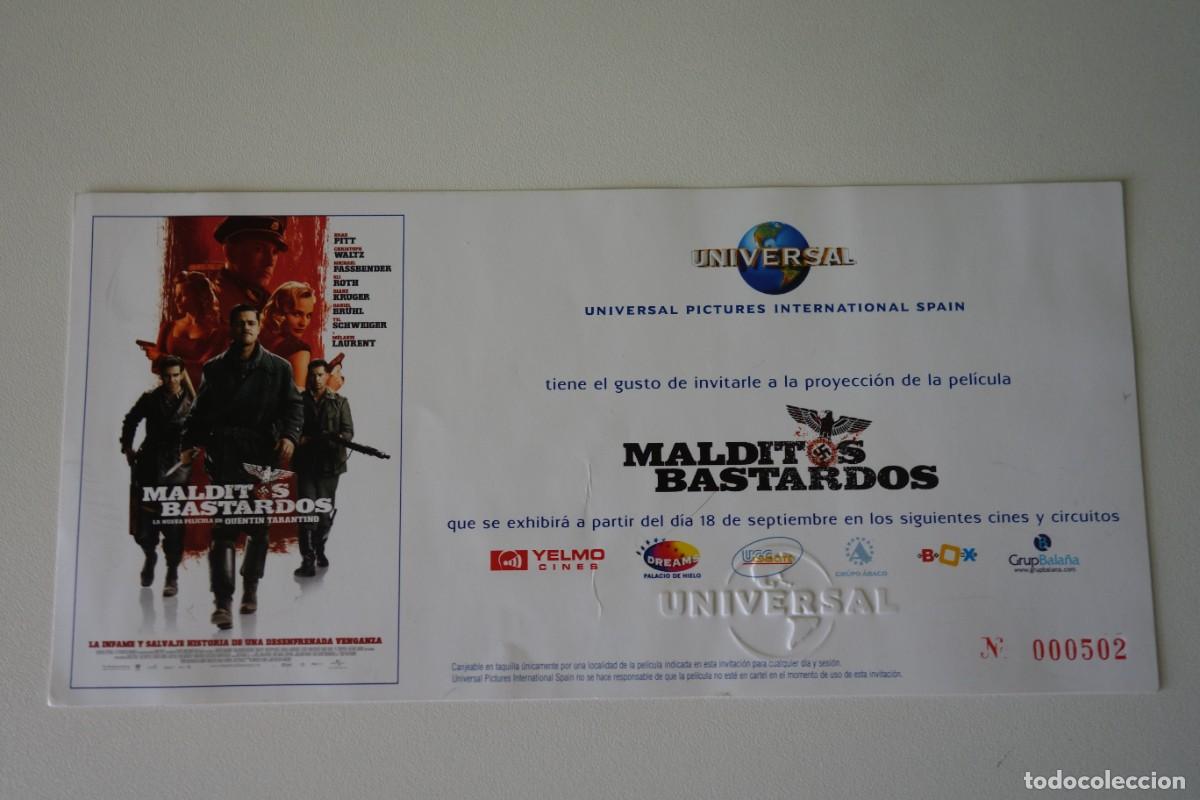 Cine: MALDITOS BASTARDOS: ENTRADA INVITACION UNIVERSAL - Foto 1
