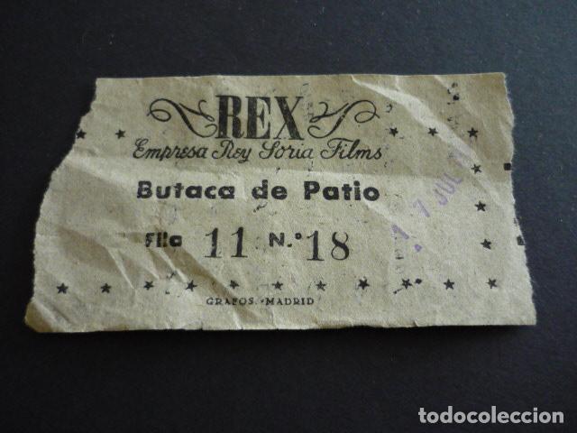 Cine: MADRID CINE REX ANTIGUA ENTRADA - Foto 1