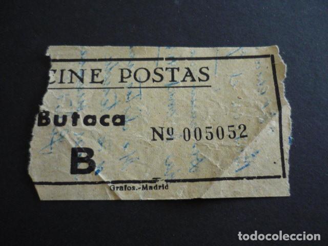 Cine: MADRID CINE POSTAS ANTIGUA ENTRADA - Foto 1