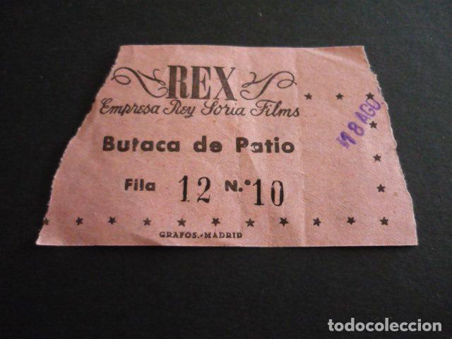 Cine: MADRID CINE REX ANTIGUA ENTRADA - Foto 1