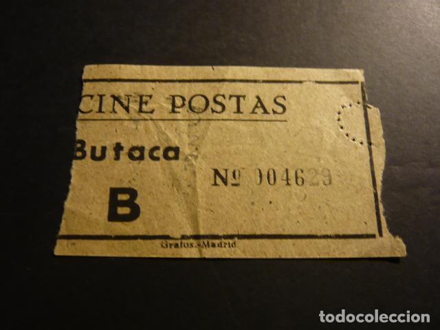 Cine: MADRID CINE POSTAS ANTIGUA ENTRADA - Foto 1