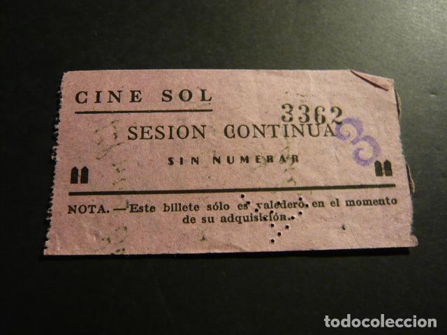 Cine: MADRID CINE SOL ANTIGUA ENTRADA - Foto 1
