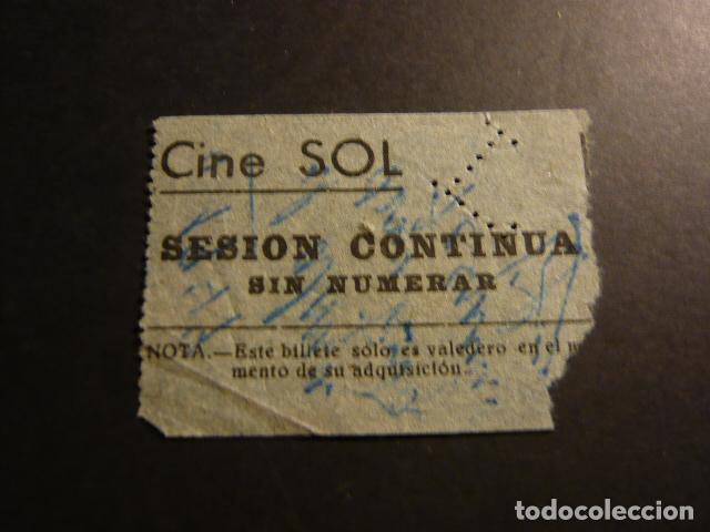 Cine: MADRID CINE SOL ANTIGUA ENTRADA - Foto 1
