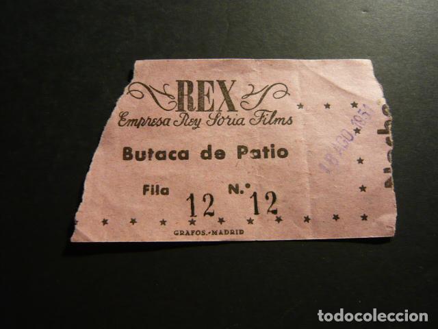 Cine: MADRID CINE REX ANTIGUA ENTRADA - Foto 1