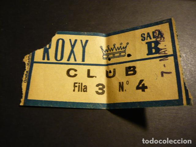 Cine: MADRID CINE ROXY ANTIGUA ENTRADA - Foto 1